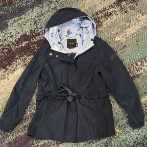 Kate Spade Blue Floral Rain Jacket